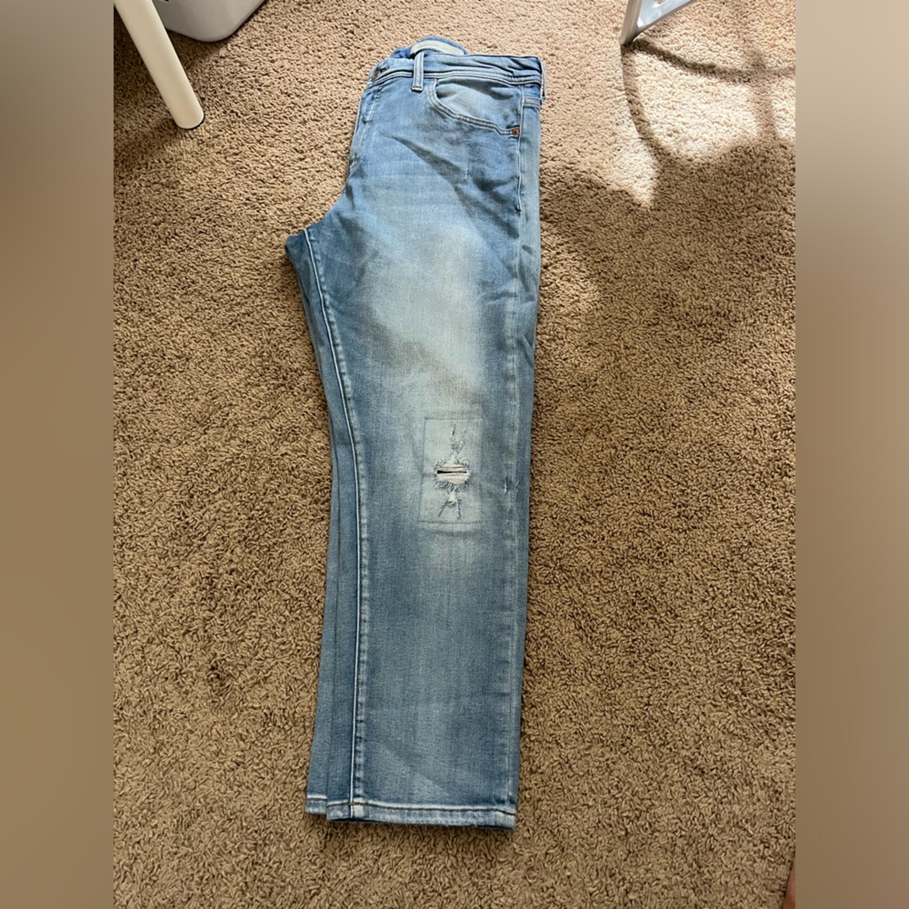 Pilcro and the Letterpress Light Blue Distressed Women's Jeans